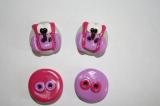 Girly Owl Buttons