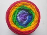 Gradient Dyed Rainbow Yarn